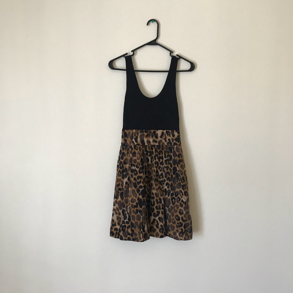 Express leopard print dress